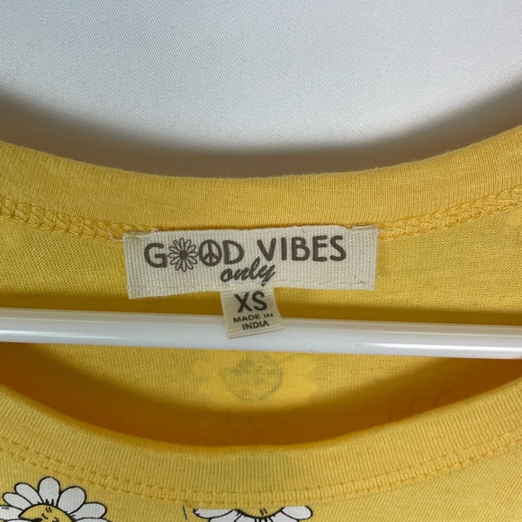 Yellow Daisy Print Women's Top XS - Picture 6 of 8